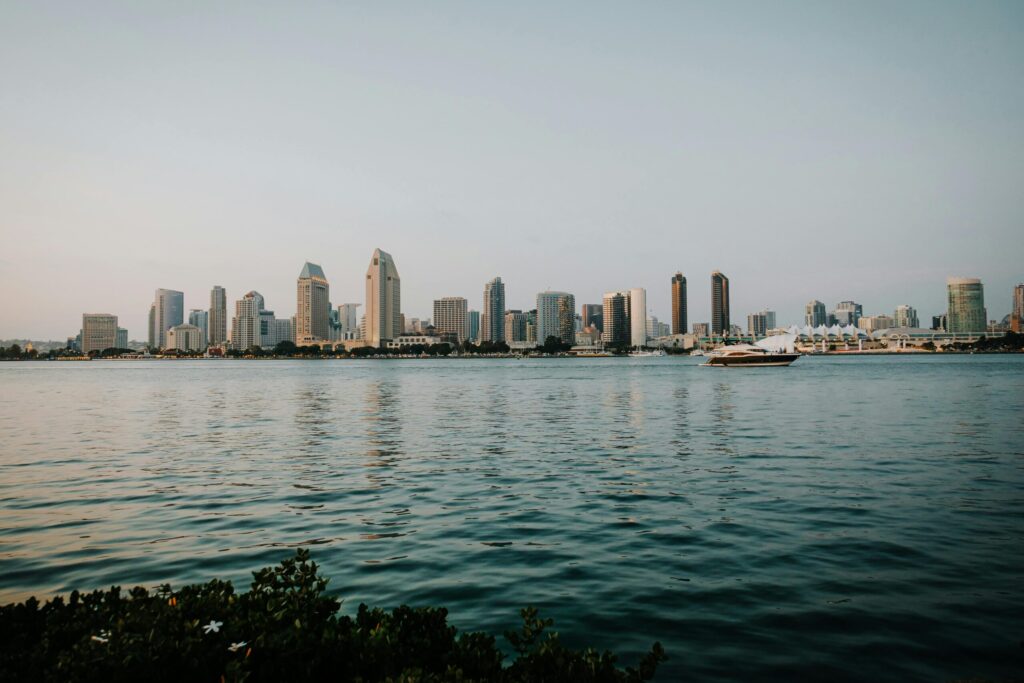 Vista de ciudad en California